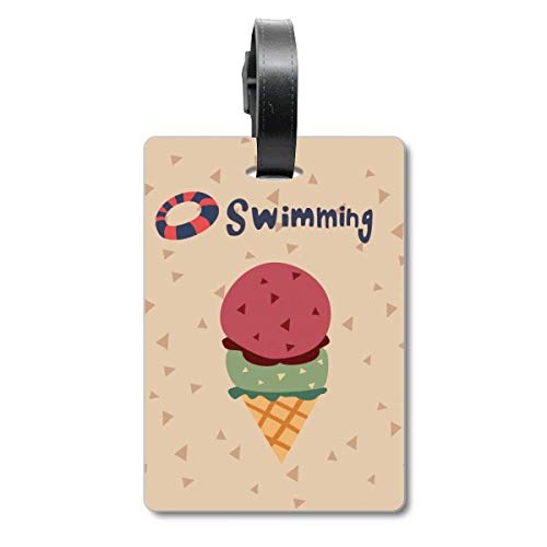 Étiquette d'identification sac de voyage motif glace pour sécuriser vos valises