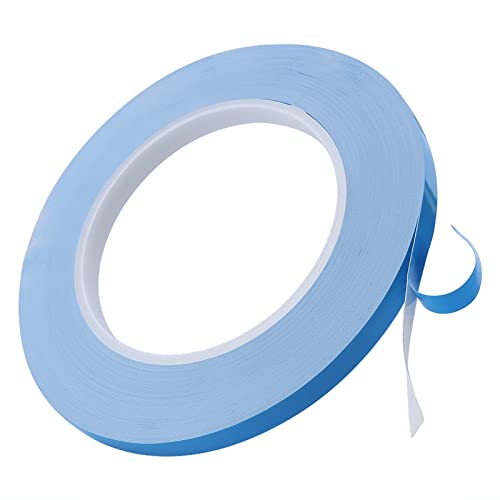 Thermal Adhesive Tape, 25mx8mmx0.2mm Double Sided Insulating Thermal Tape, Cooling Pad Electrical Insulating Thermal Tape for Heatsink LED Strip Mosfet SSD DDR GPU CPU PCB IC Chipset