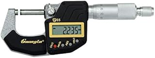 MeterTo IP65 Waterproof Digital Micrometer, Thickness Gauge, Thickness Measuring Tools, Range: 75-100mm, Resolution: 0.001mm, mm/inch, ABS/REL Mode Switch