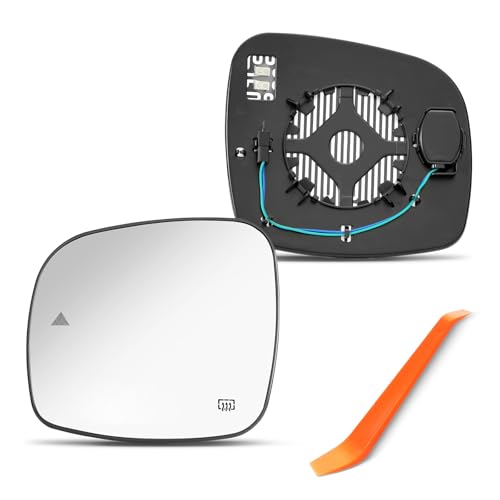 Blind Spot Driver Side Mirror Compatible with 2008-2020 Dodge Grand Caravan, 2008-2016 Chrysler Town Country, 2012-2015 RAM CV, 2009-2014 VW Routan, Left Side Mirrors with Power Heated