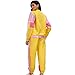 Womens 80s Tracksuit Retro Hip Hop Windbreaker Women Disco Tracksuit Sets Colorblock One Piece Outfits Set 2025 Fashion Yellow