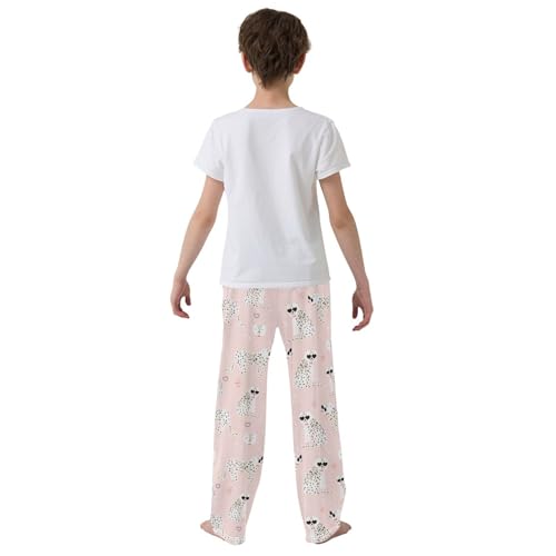 Cool Cheetah Boys Long Pants Soft Trousers Elastic Waist Kids Lounge Bottoms with Pockets S-XL3
