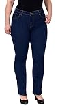 Dank des Elasthan Anteils verfügt Die Damen Jeans über eine hohe Flexibilität und maximalen Tragekomfort. Der Push-Up Effekt, der elastische Bund und der angenehme Stoff sorgen für die figurbetonte Passform. Die Straight Jeans ist vielseitig kombinierbar und zu jedem Anlass mit verschiedenen Kleidungsstücken kombinierbar. Dank der hohen Bundhöhe werden die unvorteilhaften Pfunde gekonnt versteckt und zaubert Ihnen eine schlanke Silhouette und einen knackigen Po.