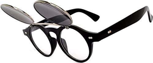 Image of OWL Steampunk Vintage Retro Round Circle Gothic Hippie Colored Plastic Frame Sunglasses Colored Lens