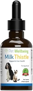 Pet Wellbeing Milk Thistle for Cats - Supports Liver Health, Protects Liver - Glycerin-Based Natural Herbal Supplement - 2 oz (59 ml)