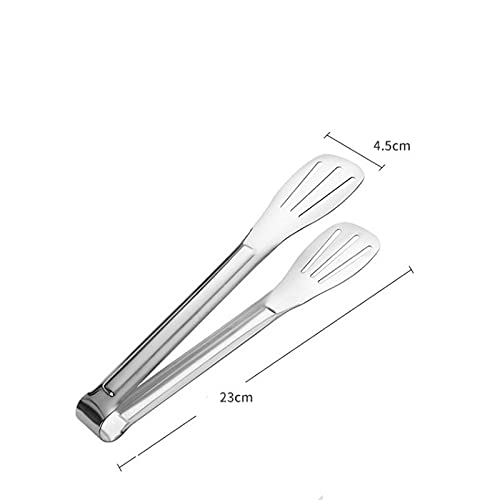 Pinzas de Cocina Pinzas de Cocina de Acero Inoxidable, Pinzas para freír, cocinar, Cortar Pan Tostado