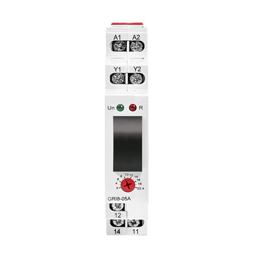Relé de corriente GRI8-05 2A-20A con rango ajustable de tensión CA 24V-240V 2