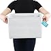 OrganiHaus Large Fabric Storage Baskets for Shelves 3 Pack, 15x11in Closet Storage Bins, Canvas Storage Bin for Organizing, Cloth Baskets, Linen Closet Organizers, Off-White