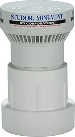 Studor 20341 Mini-Vent with PVC Adapter 1 1/2-Inch or 2-Inch Connection