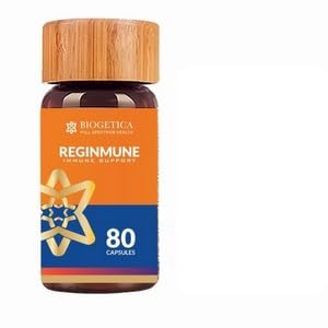 Biogetica Reginmune - Natural Immune Support Care Daily Boost Immune System Booster - 80 Capsules