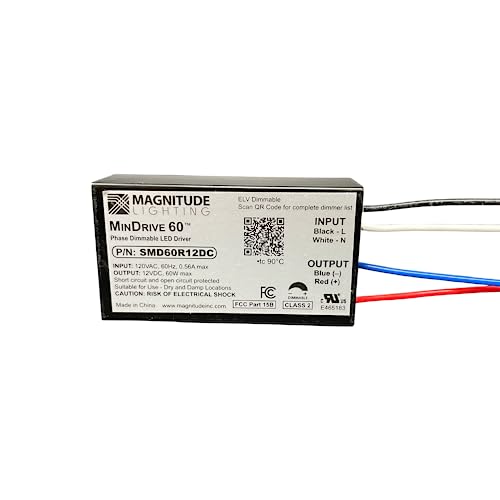 Image of Magnitude - MinDrive 12V 60W Mini Constant Voltage LED Driver - SMD60R12DC (12V 60W)