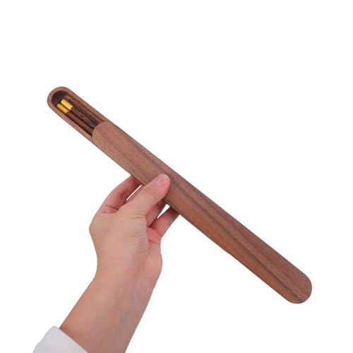 Estuche de madera para palillos Alasum portátil con diseño elegante 5