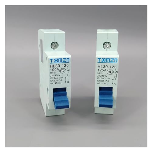 Interruptor principal unipolar HL30 125A con alta resistencia termomecanica 2