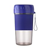SHANQUAN Bleichen USB Kleine tragbare Monoblock-Fruchtpresse Wiederaufladbare Saftpresse Entsafter Fruchtsaftherstellung Semmelbrösel Maschine Elektrisch (Blue, One Size)