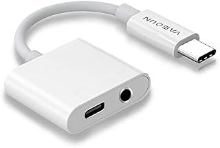 VASOUN USB C to 3.5mm Headphone Adapter Splitter, 2-in-1 USB C Type C