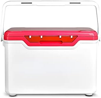 Multifunctional Fishing Gear Box, 32L Insulated Storage Box, Insulated Refrigerator Box with Trolley Wheels, Suitable for Camping and Fishing (Blue) (Set 1 Red Edge) image 4