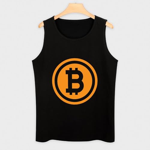 Bitcoin Logo Tank Tops Men Sleeveless Gym Shirts Printed Vest Beach T Shirt Summer Tops - Image 4