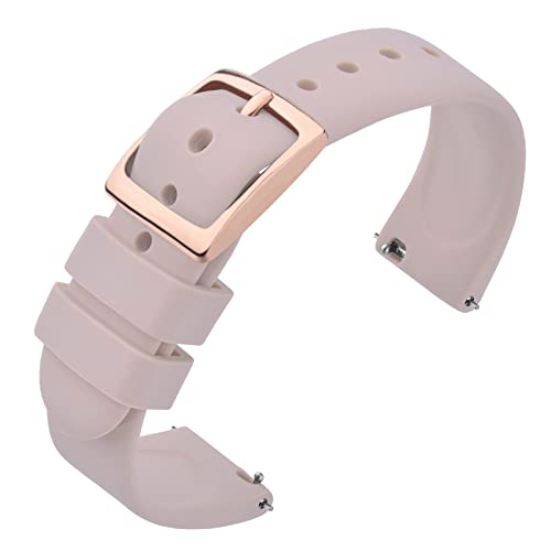 ANNEFIT silikonowe paski do zegarka, szybkie zdejmowanie, gumowy pasek sportowy 18 mm, 20 mm, 22 mm z klasycznym zapięciem, 20mm, Klasyczny