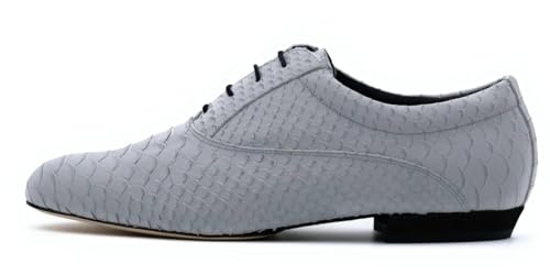 Mirada Y Cabeceo Anaconda Grigio Chiaro - Made in Italy (Grigio Chiaro, Sistema Taglie Calzature EU, Adulto, Uomo, Numero, Media, 40)