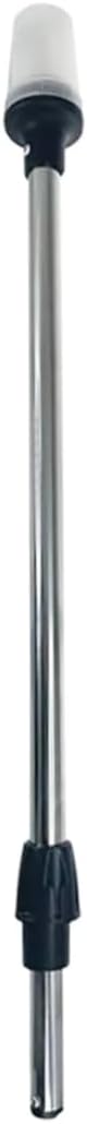 Pactrade Marine Navigation Lights for Boats LED - 24-Inch White LED Stern Light/LED Anchor Light with Removable Angled Base and American Flag 12x18 Inches (250 LM, 2 NM) | Boat Navigation Lights