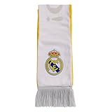 adidas Unisex-Adult Real Madrid Home Scarf, White/Bold Gold/Solid Grey, No Size