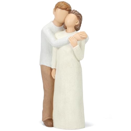 Symbullize Elderly Mom and Son Figurines Mother and Adult Son Statues Love My Mom Gift for Mothers Day Anniversary Birthday Christmas