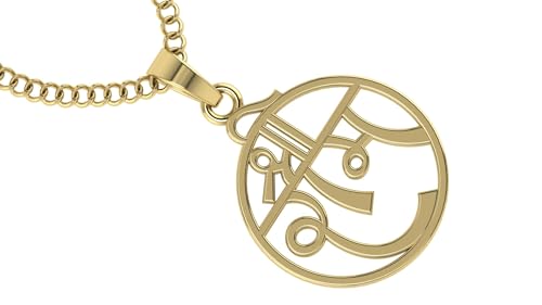 Image of LMDPRAJAPATIS Shree Ram God Religious Gold Plated Pendant Jewelry For Men And Women's