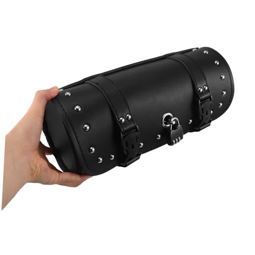 Sacoche de fourche en cuir synthétique avec code pour cyclomoteur - 4