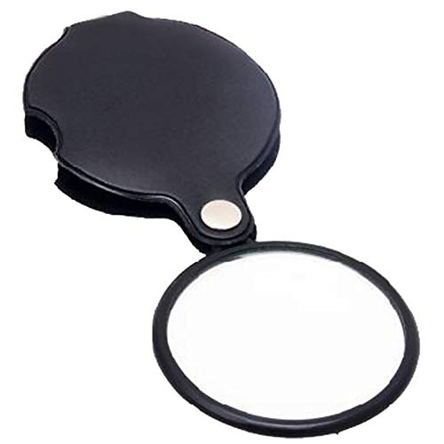 Mini loupe portable grossissante 10X pour lecture de livres et observation de monnaies