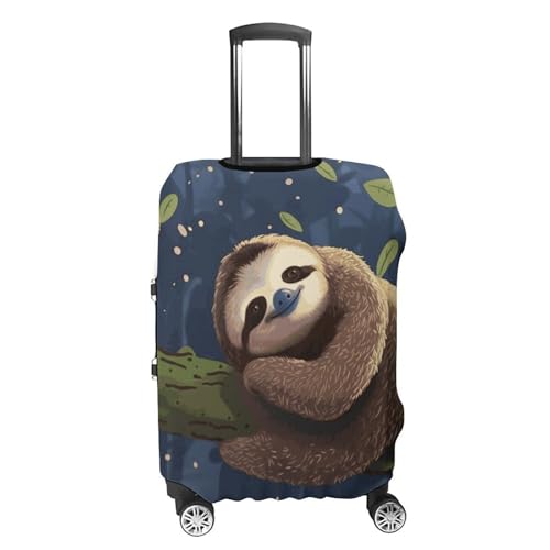 Sloth Lazy Travel Luggage Cover Anti-scratch Suitcase Cover Elastic Suitcase Protective Cover Fits 19-32 Inch Luggage M4