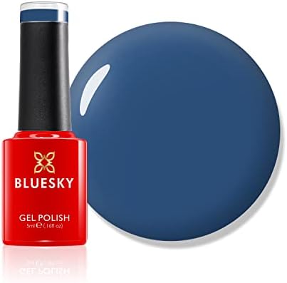 Bluesky Gel Nail Polish, Pillar Box Red - D160, Red, Long Lasting, Chip Resistant, 5ml (Requires Drying Under UV LED Lamp)