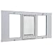Ideal Pet Products 33SWDM Aluminum Sash Window Pet Door, Medium/7" x 11.25", White