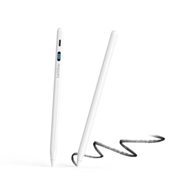 Bettdow Caneta Pencil compatível 1-pad com tablets ou celulares e Android，Possui função anti-toque acidental e quatro pontas de alta precisão, Carregamento Tipo-C, pronta para uso imediato