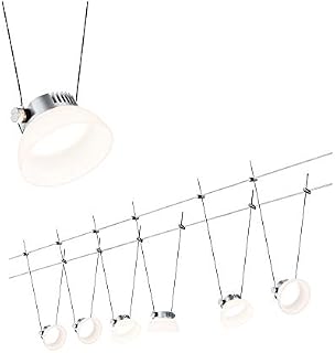 Paulmann 94113 Wire Systems DC Set IceLED I 6x4W matt Chrome/White 230V/12V DC 36VA Metal