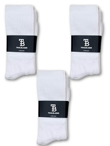 TRAILBLAZER Premium Cushion Crew Socks (3-Pack) Mens US 9-144