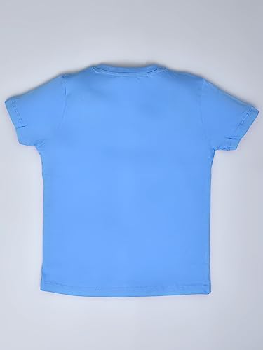Image of Lux Cozi Printed Round Neck Half Sleeve Cotton T-Shirt for Boys | Prints May Vary |