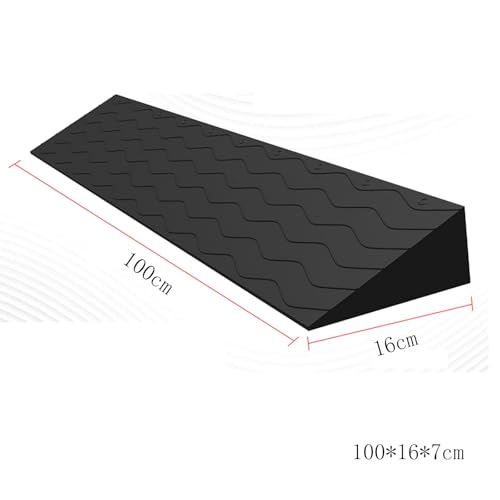 Alfombrilla para rampa antideslizante ensanchada, rampa de umbral de plástico, tabla de transición para escalones interiores, diseño antideslizante y resistente al desgaste miniatura 2
