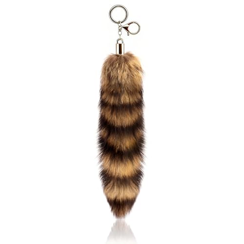 Srmsvyd therian Raccoon Furry Tail Hip Hop Punk Jeans Trousers Chain KeyChain Perfect Cosplay and Scene Accessories.