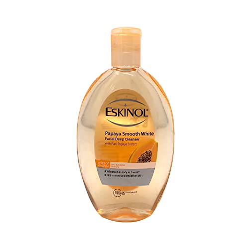 Lot Of 2 Eskinol Naturals Papaya Facial Cleanser 7.6 Oz - 225 Ml Bottle #TOP1