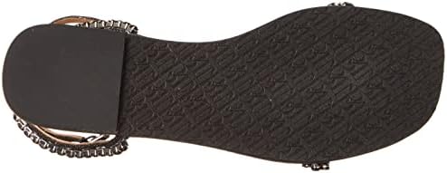 Badgley Mischka Women's KENSY Flat Sandal, Black, 6 | Image 3