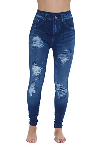 Just Love Denim Wash Leggings for Women 6821-S-M