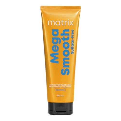 Matrix Mega Smooth Sulfate-Free Liquid Hair Mask with Squalene & Bonding Blends for Gentle Care | Reviving Bond Repair Treatment | 5X Strength,Smoothens Hair | Safe for Chemically Treated Hair (250ml)