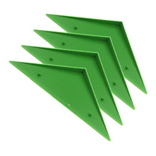 NOLITOY Foosball Table Corner Protector Set 4pcs Abs Table Sturdy Green Cushion for Corner