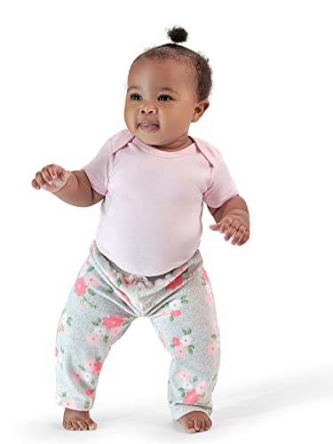 Image of Gerber Baby Girls' 4-Pack Microfleece Pants