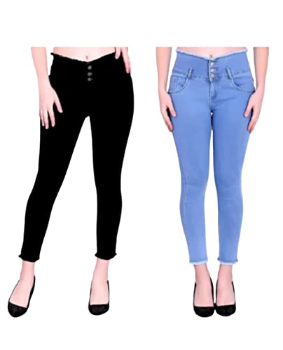 Button Stretchable Ankle Length 