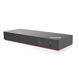 [OB] Lenovo USA ThinkPad Thunderbolt 3 Dock Gen 2 135W (40AN0135US) Dual UHD 4K Display Capability, 2 HDMI, 2 DP, USB-C, USB 3.1, Black