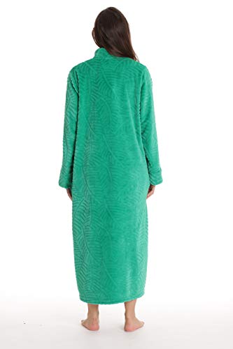 Image of Just Love Plush Zipper Lounger Solid Robe