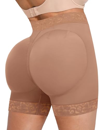 Image of SHAPELLX Butt Lifting Shapewear For Women Tummy Control Faja Shaping Shorts Thigh Slimming Panties Mid Waisted Shaper