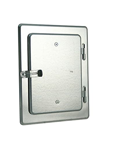 Marley Kamintür verzinkt mit Hebelverschluss 140x205 mm