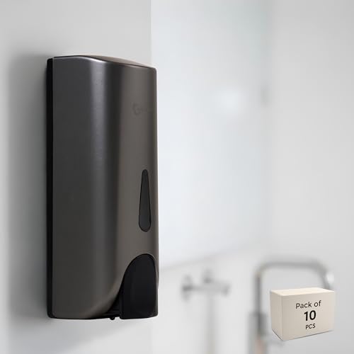 Robustt Stylish Wall Mounted Liquid Soap Dispenser - Gun Grey (300 ml, Pack of 10) - Easy Installation for Bathroom & Kitchen - Durable ABS Material, Sleek Design (B0D9Q4HRMC) Amazon Price History, Amazon Price Tracker
